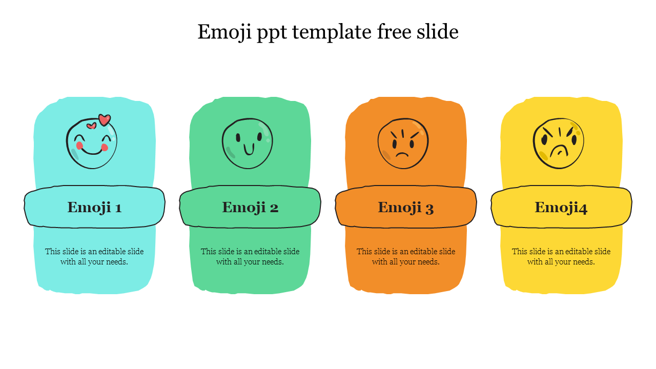 Emoji ppt template free design